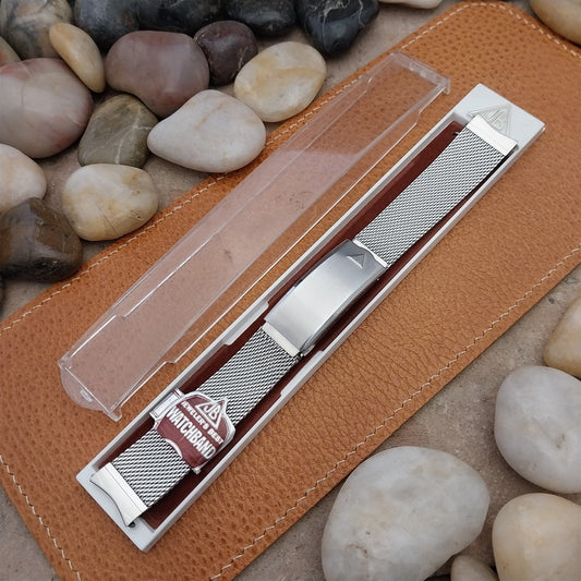 17.2mm Stainless Steel Mesh Long JB Champion Unused nos 1960s Vintage Watch Band
