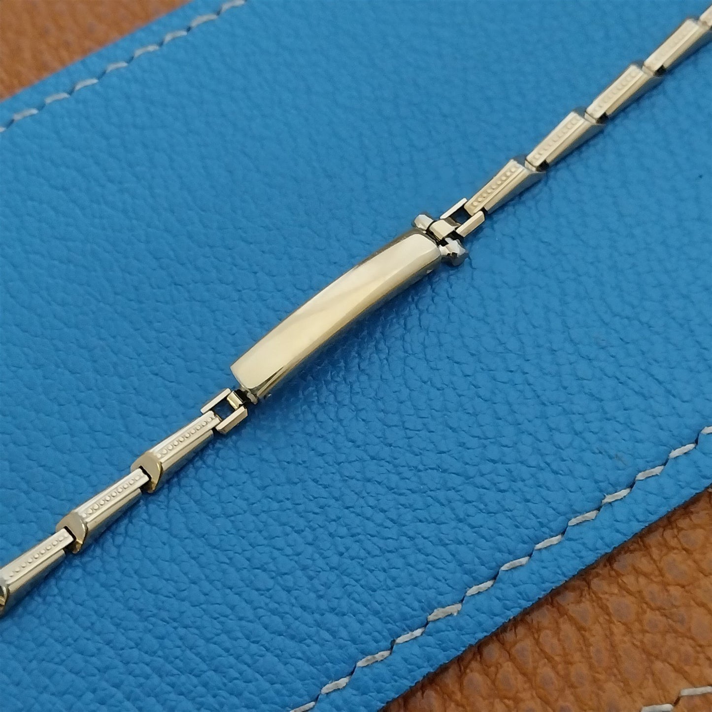 Ladies Yellow Gold-Filled Gemex Unused Classic 1950s Vintage Cocktail Watch Band