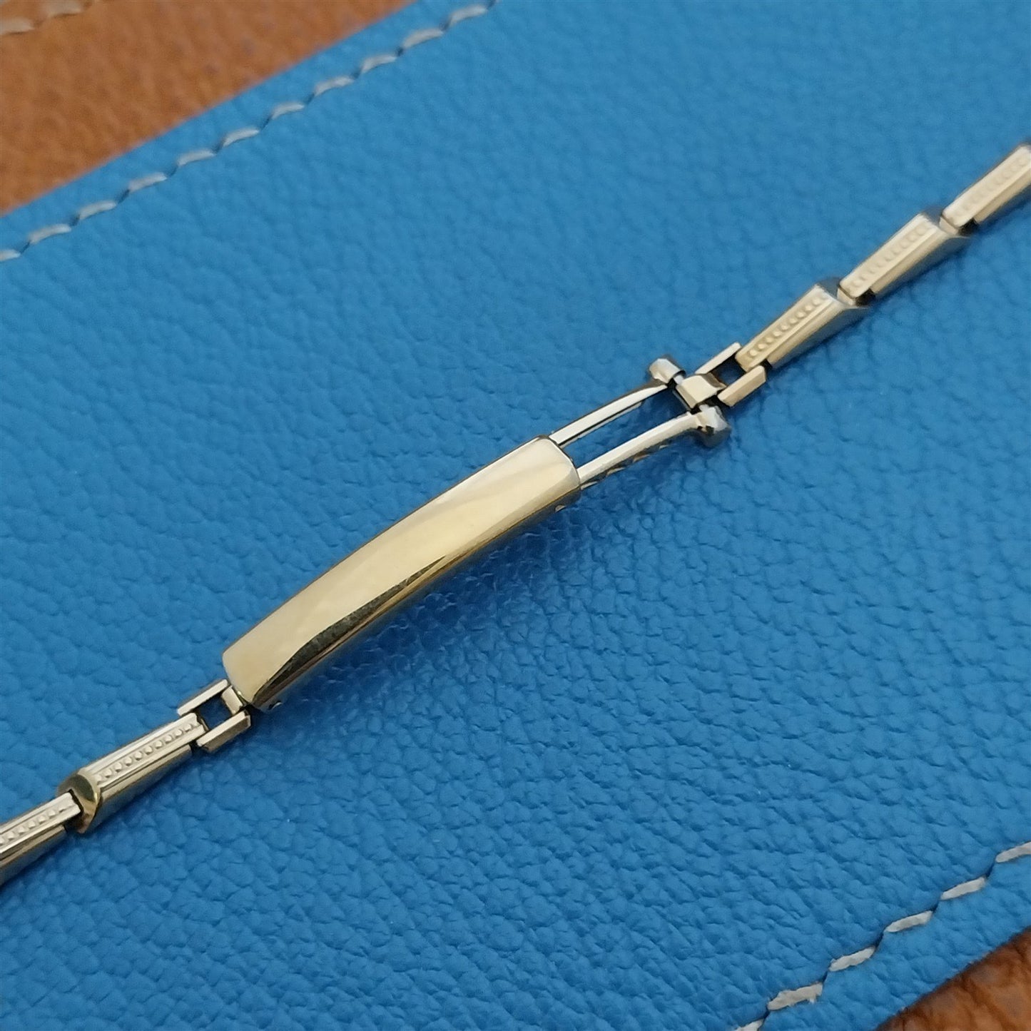 Ladies Yellow Gold-Filled Gemex Unused Classic 1950s Vintage Cocktail Watch Band