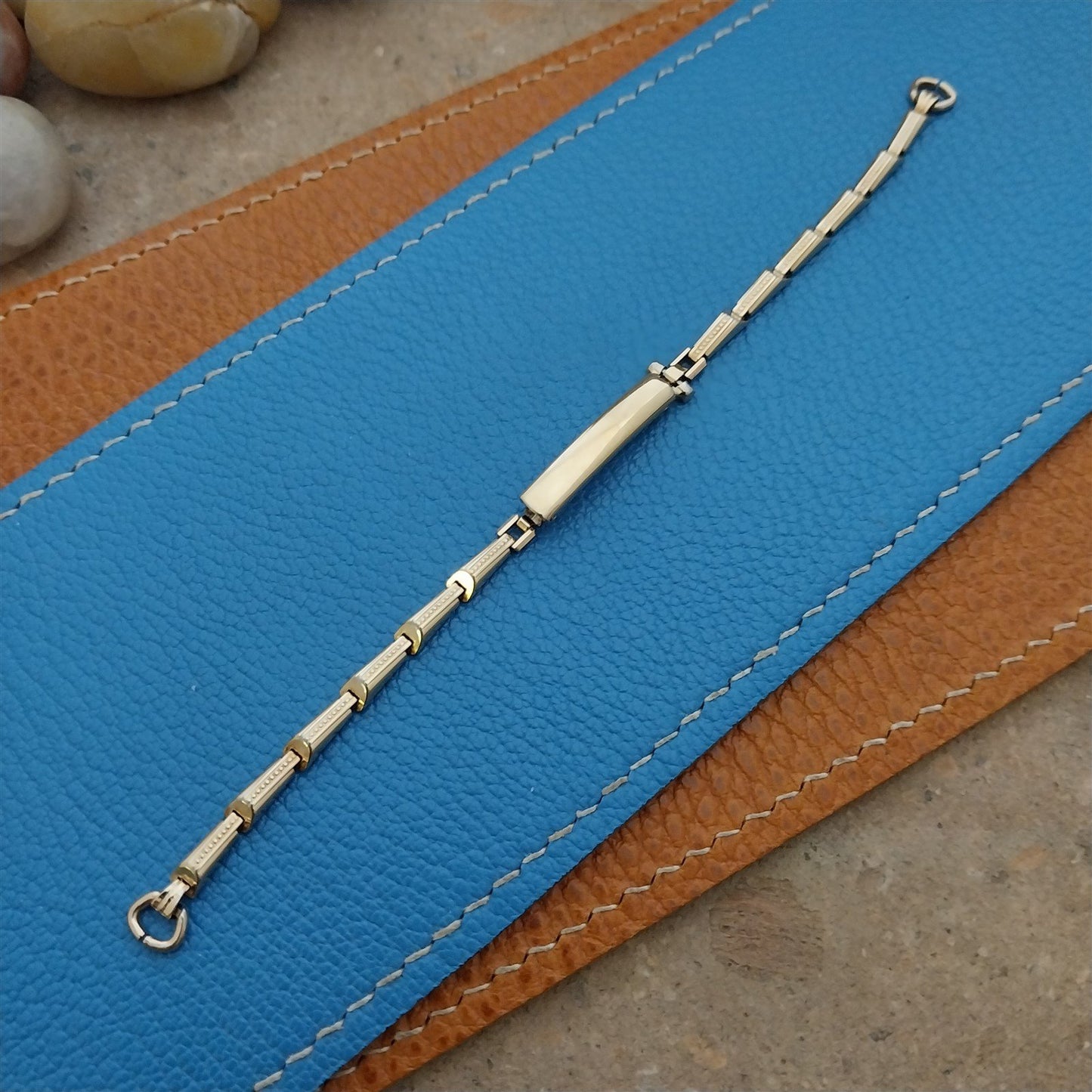 Ladies Yellow Gold-Filled Gemex Unused Classic 1950s Vintage Cocktail Watch Band