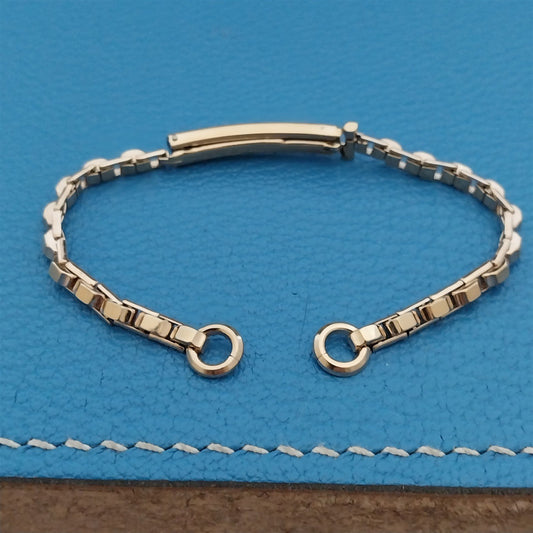 1960s Ladies 12k Yellow Gold-Filled Gemex Unused Vintage Cocktail Watch Band