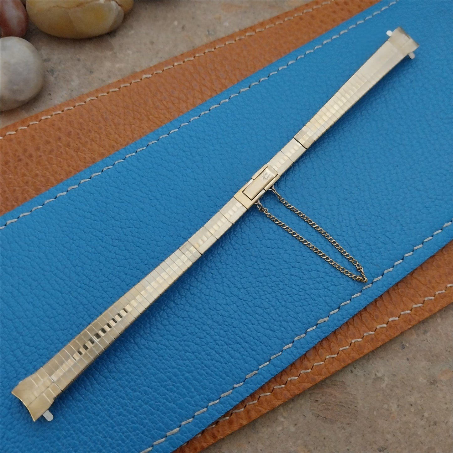 9mm Bulova Accutron 10kt Yellow Gold RGP Ladies Unused 1970s Vintage Watch Band