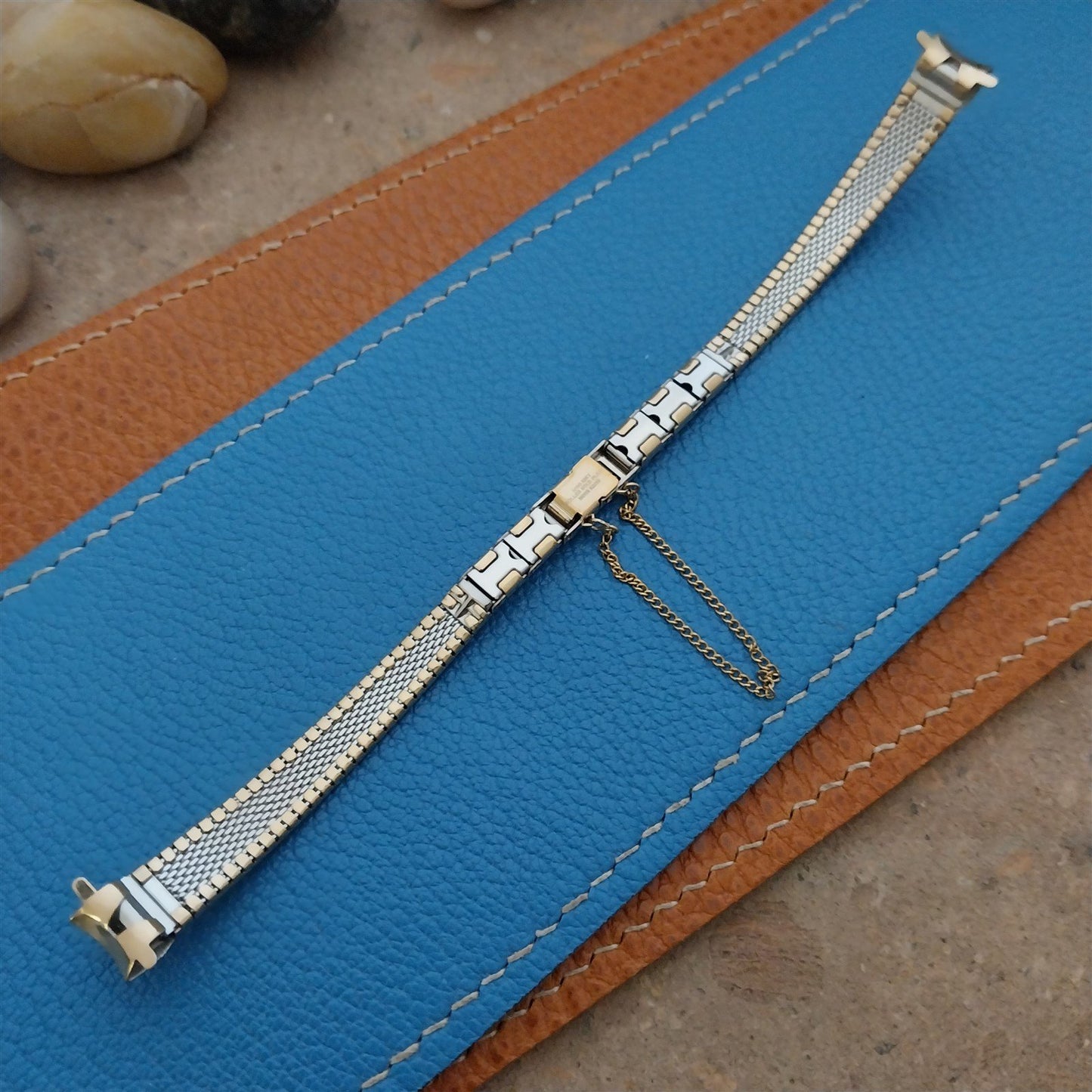 9mm Bulova Accutron 10kt Yellow Gold RGP Ladies Unused 1970s Vintage Watch Band