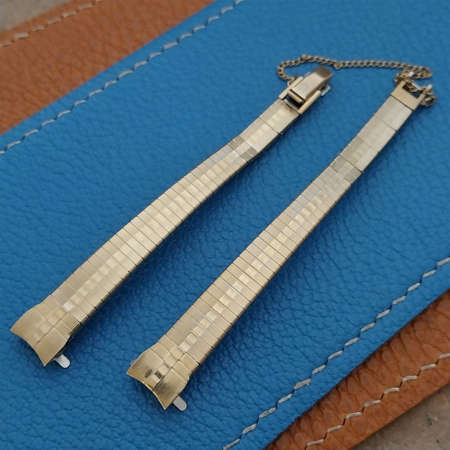 9mm Bulova Accutron 10kt Yellow Gold RGP Ladies Unused 1970s Vintage Watch Band