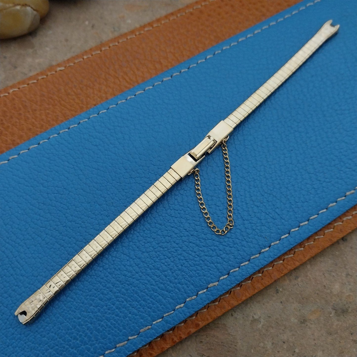 Ladies Yellow Gold-Filled Finesse MCM 1960s Unused Vintage Cocktail Watch Band