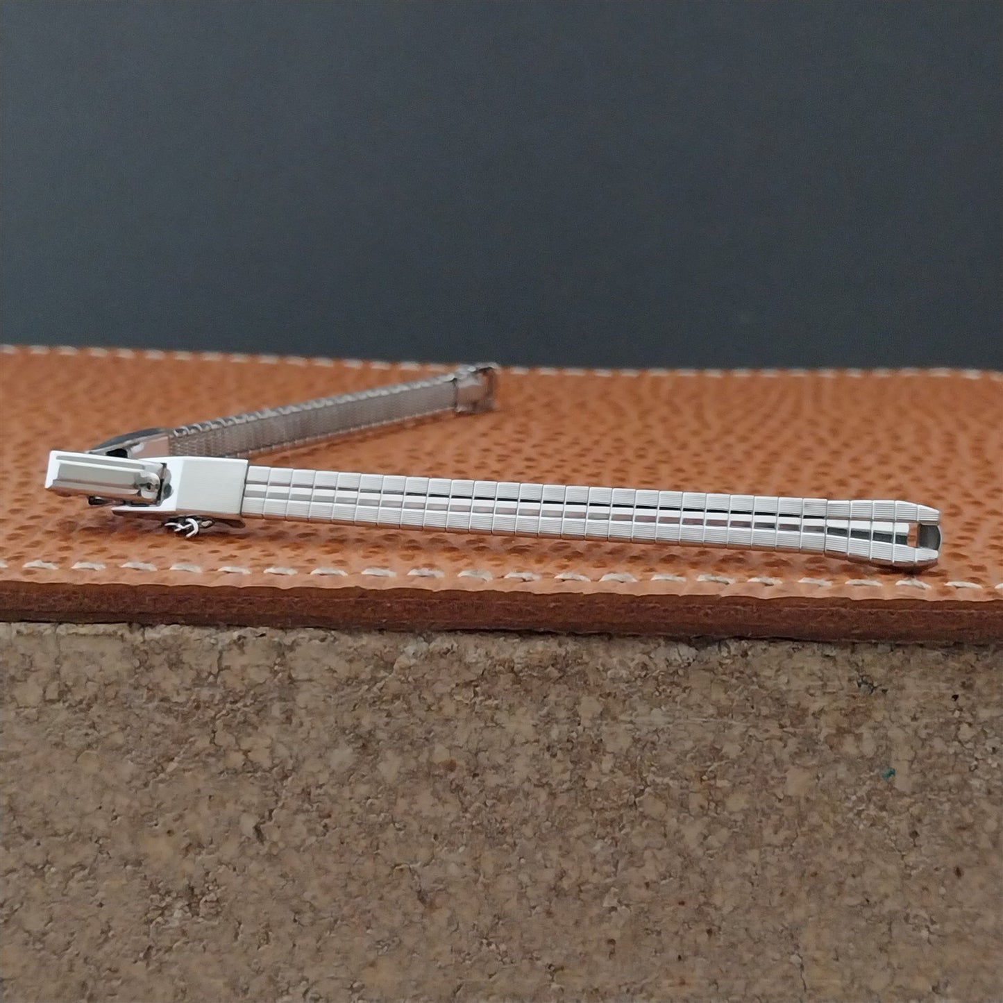 Ladies 10k White Gold-Filled Finesse MCM 1960s nos Unused Vintage Watch Band