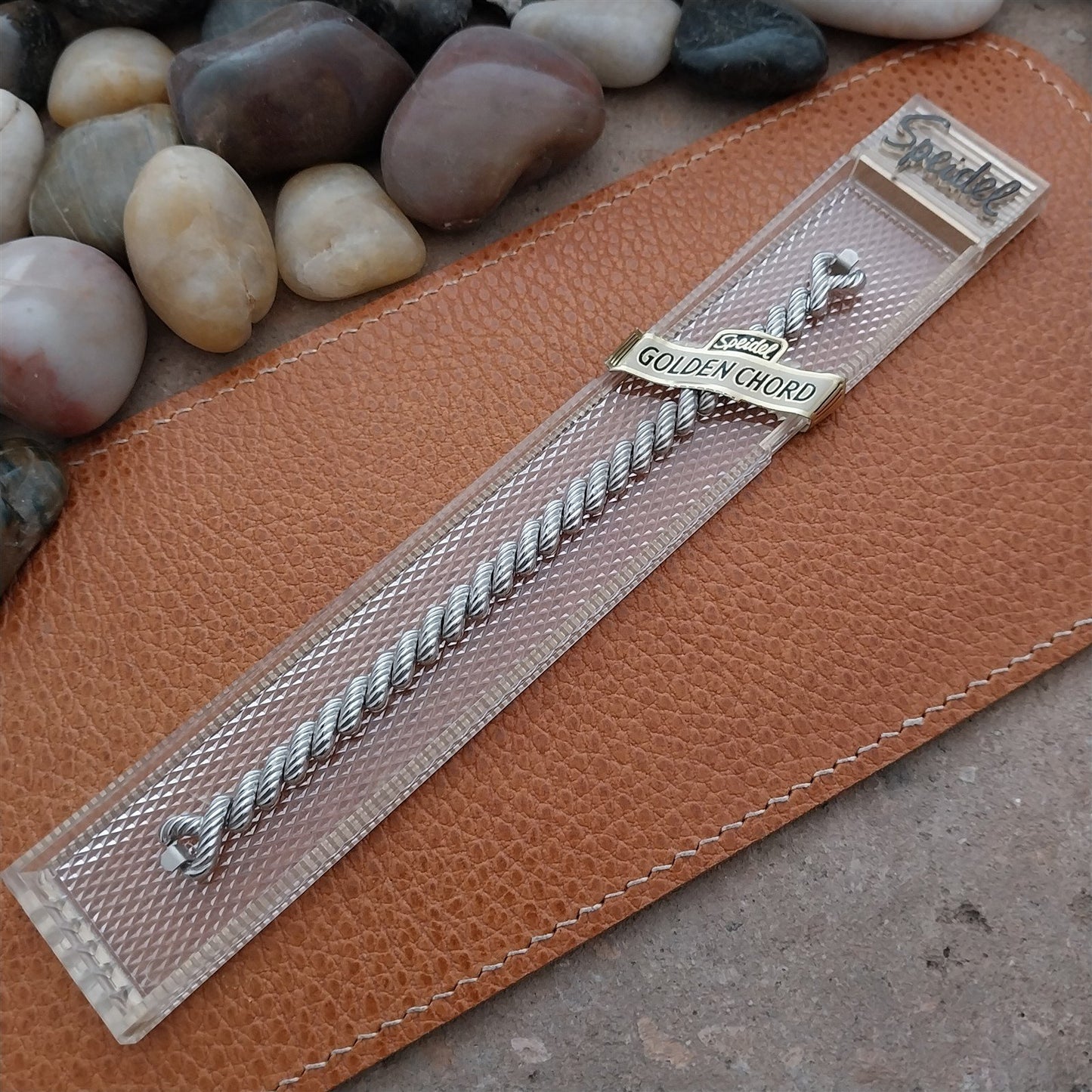 Ladies Speidel Golden Chord 10k White Gold-Filled Unused 50s Vintage Watch Band