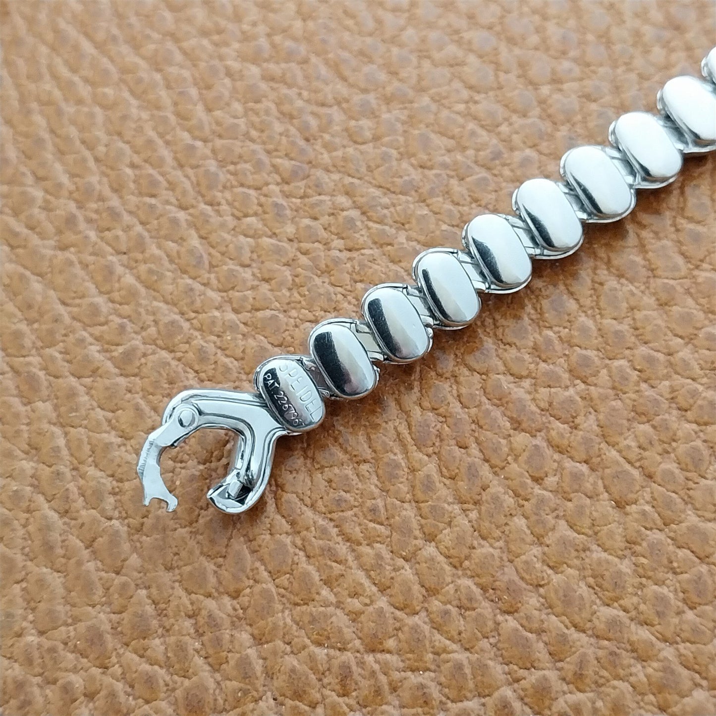 Ladies Speidel Golden Chord 10k White Gold-Filled Unused 50s Vintage Watch Band