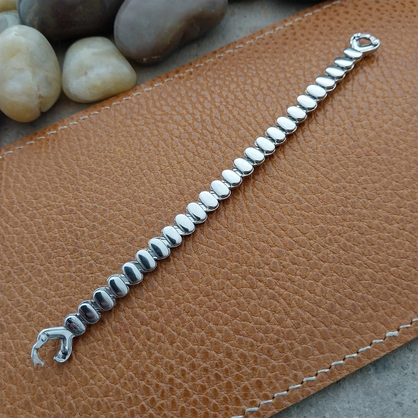 Ladies Speidel Golden Chord 10k White Gold-Filled Unused 50s Vintage Watch Band