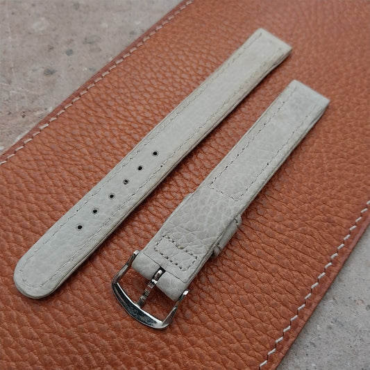 5/8" Gray Shrunken Calf Single-Keeper Long Unused nos 1950s Vintage Watch Band