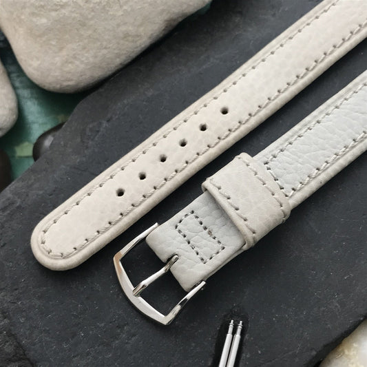 5/8" Gray Shrunken Calf Single-Keeper Long Unused nos 1950s Vintage Watch Band