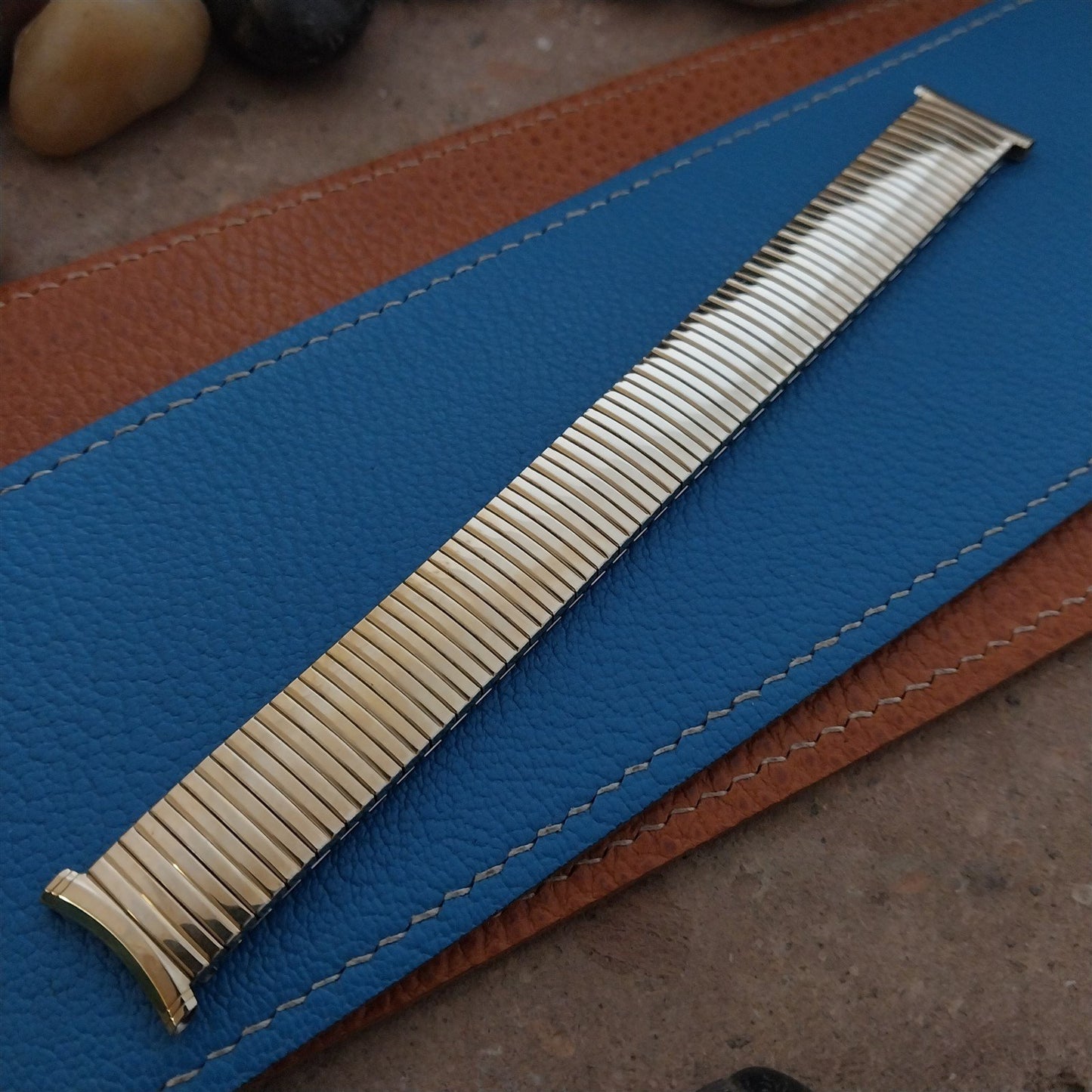 18mm 19mm Speidel USA 10k Gold-Filled Linesman 1969 Unused Vintage Watch Band