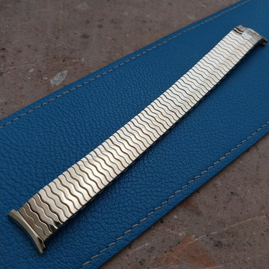 1969 10k yellow Gold-Filled Speidel Riptide nos Unused Vintage Watchband