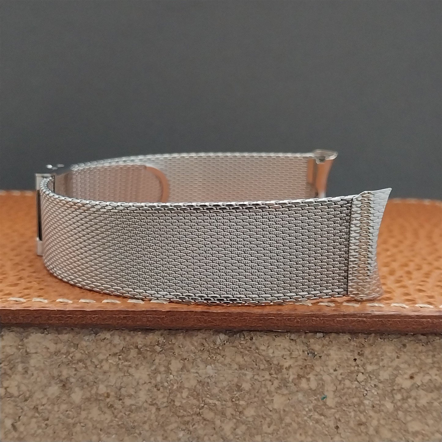 19mm 18mm Stainless Steel Mesh Kestenmade 1960s-1970s Unused Vintage Watch Band