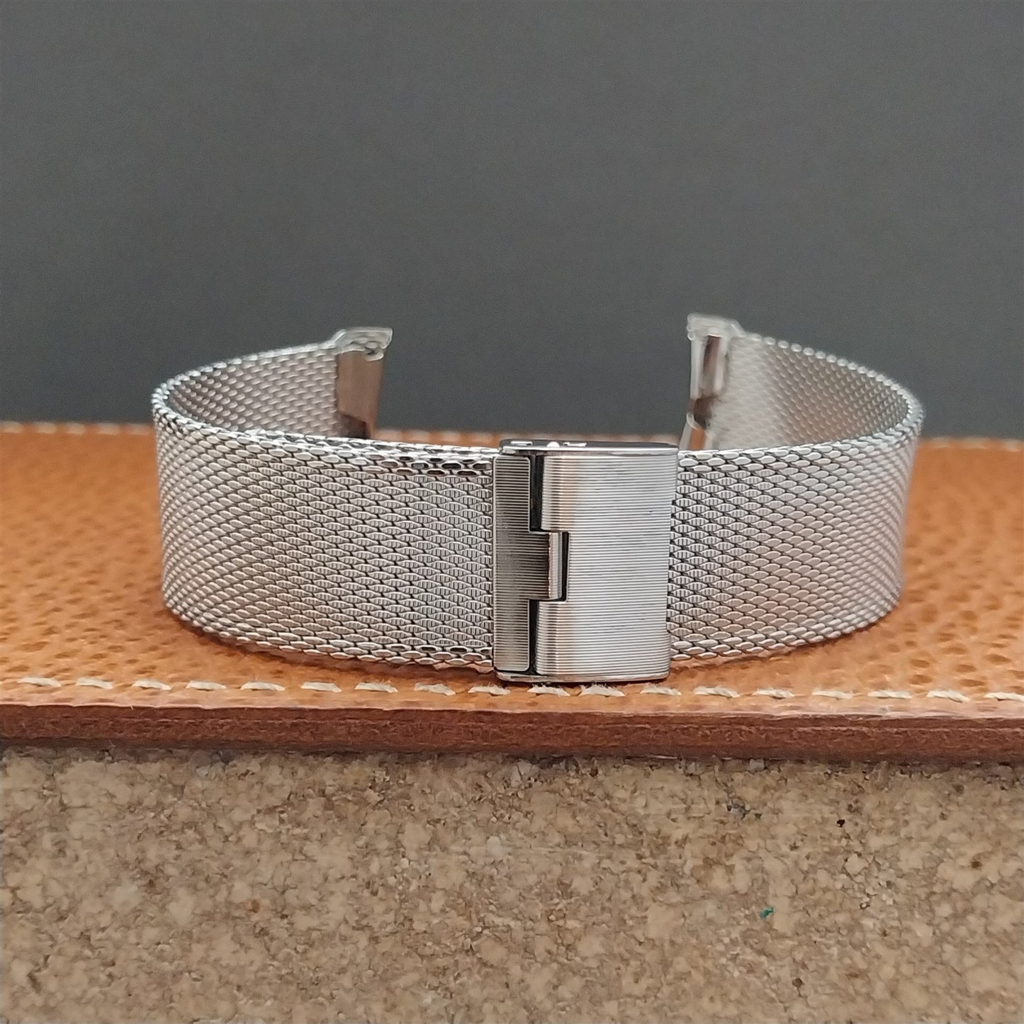 19mm 18mm Stainless Steel Mesh Kestenmade 1960s-1970s Unused Vintage Watch Band