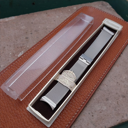 19mm 18mm Stainless Steel Mesh Kestenmade 1960s-1970s Unused Vintage Watch Band