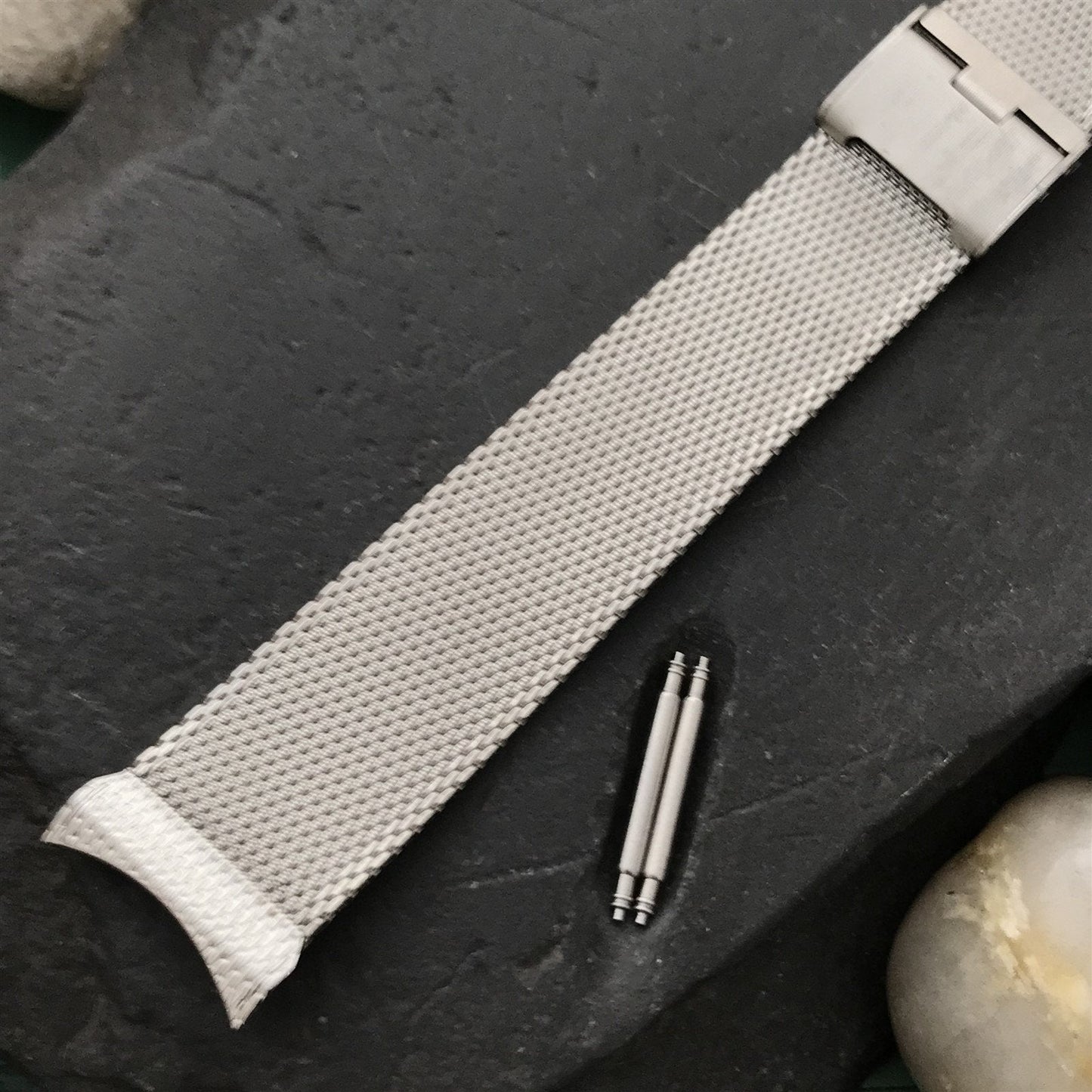 19mm 18mm Stainless Steel Mesh Kestenmade 1960s-1970s Unused Vintage Watch Band