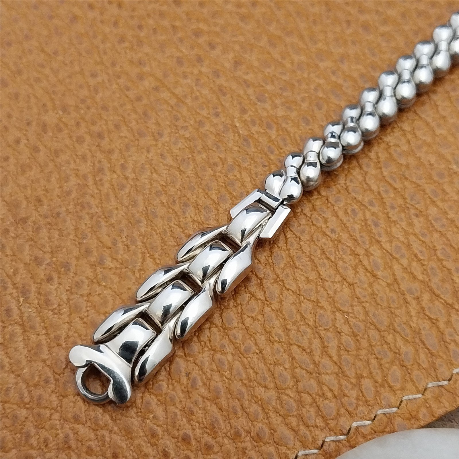 Ladies 10k White Gold-Filled Stonewall Unused 1940s Unused Vintage Watch Band