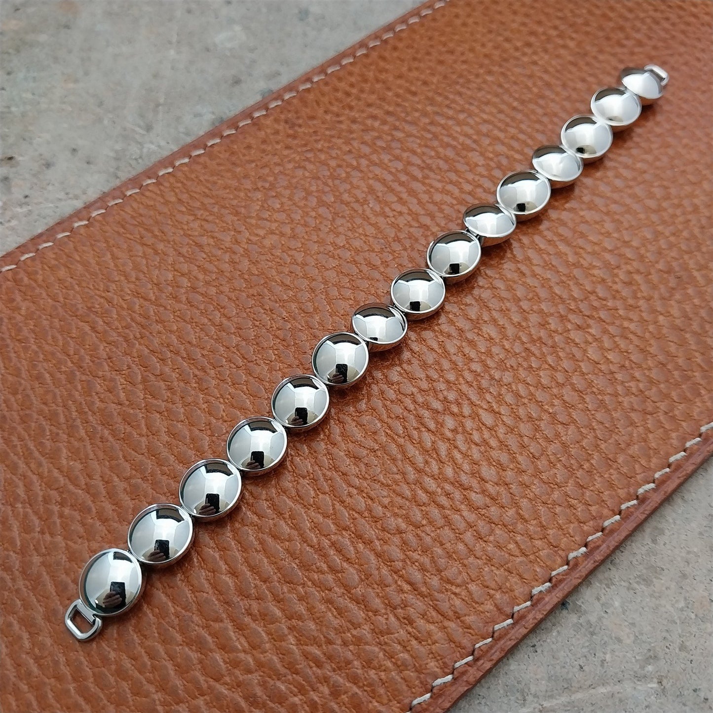 1950s White Gold-Filled Hadley Ladies Unused Vintage Cocktail Watch Band