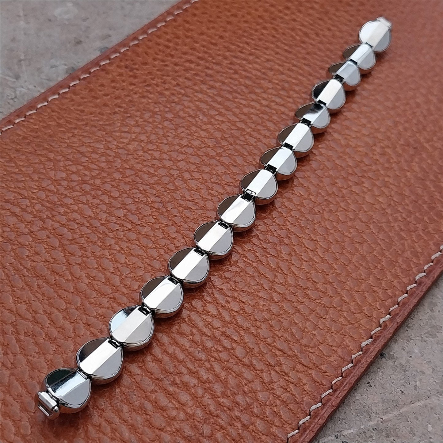 1950s White Gold-Filled Hadley Ladies Unused Vintage Cocktail Watch Band