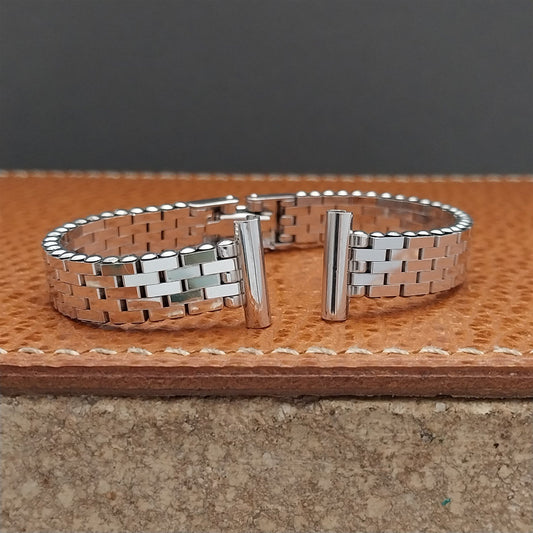 1/2" White Gold-Filled Ladies Mesh Kreisler 1950s Vintage Cocktail Watch Band