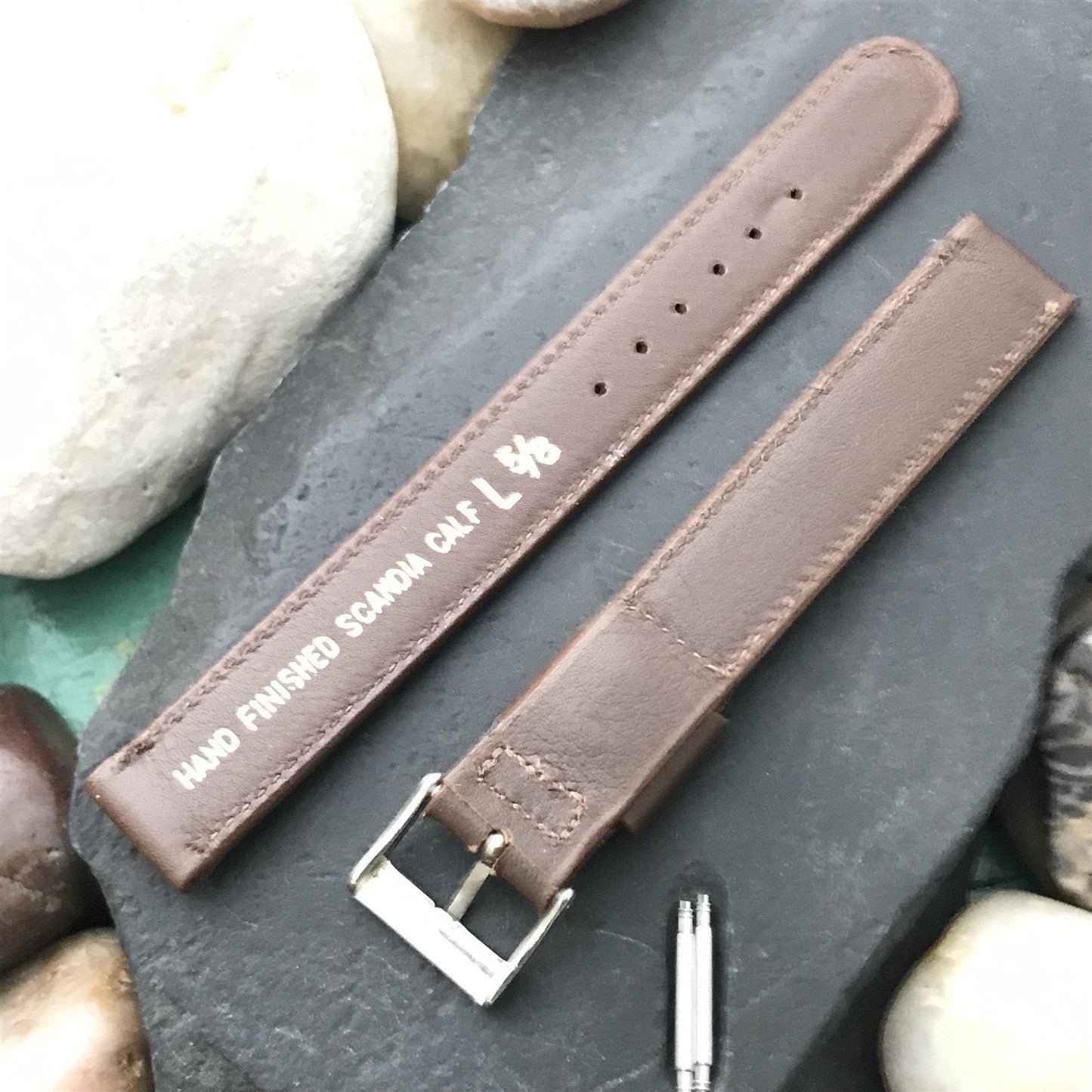 JB Champion 5/8" Long Brown Scandia Calf Unused nos 1960s Vintage Watch Band