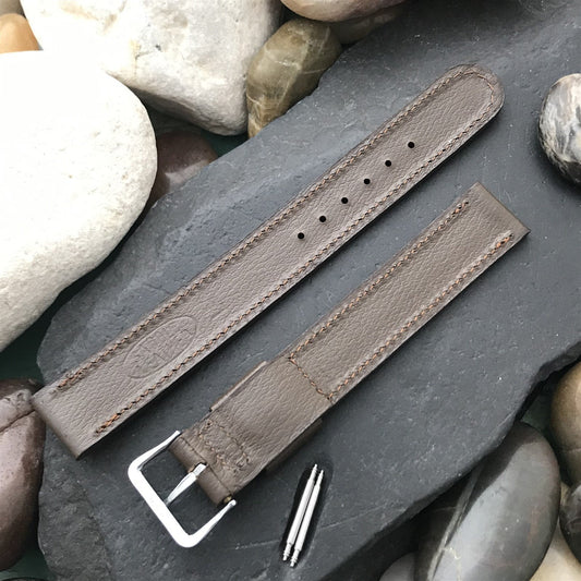 Elgin Buckle & 5/8" Long Saddle Leather ORD A-11 1950s Unused Vintage Watch Band