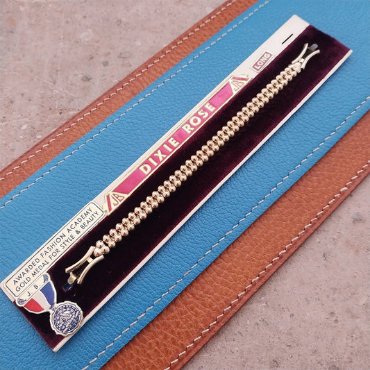Gold-Filled JB Champion Dixie Rose Expansion Unused Vintage Cocktail Watch Band