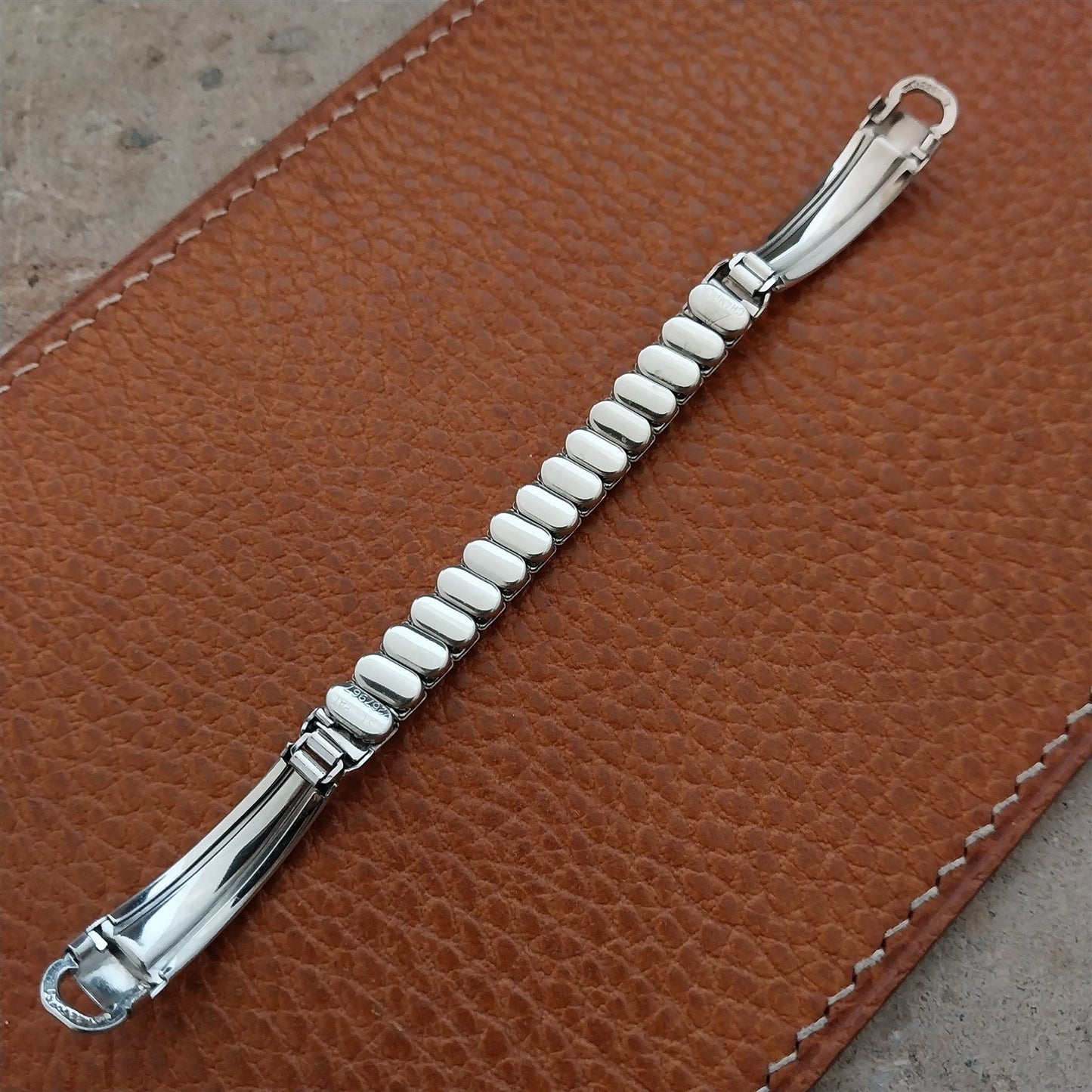 White Gold-Fill Ladies Champion Virginia Lee Unused Vintage Cocktail Watch Band