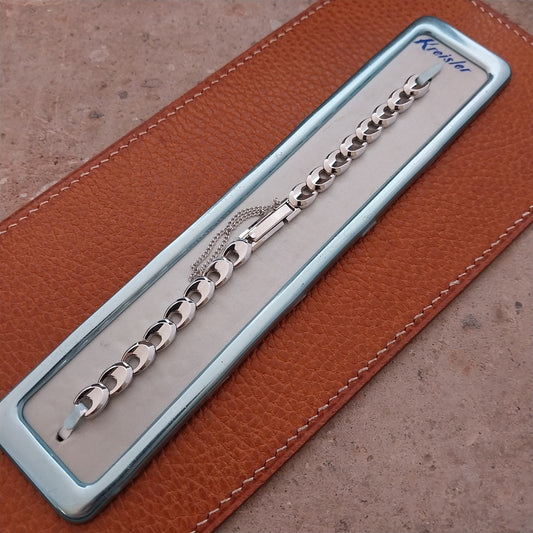 White Gold-Filled Ladies Kreisler Boutique 1950s Vintage Cocktail Watch Band
