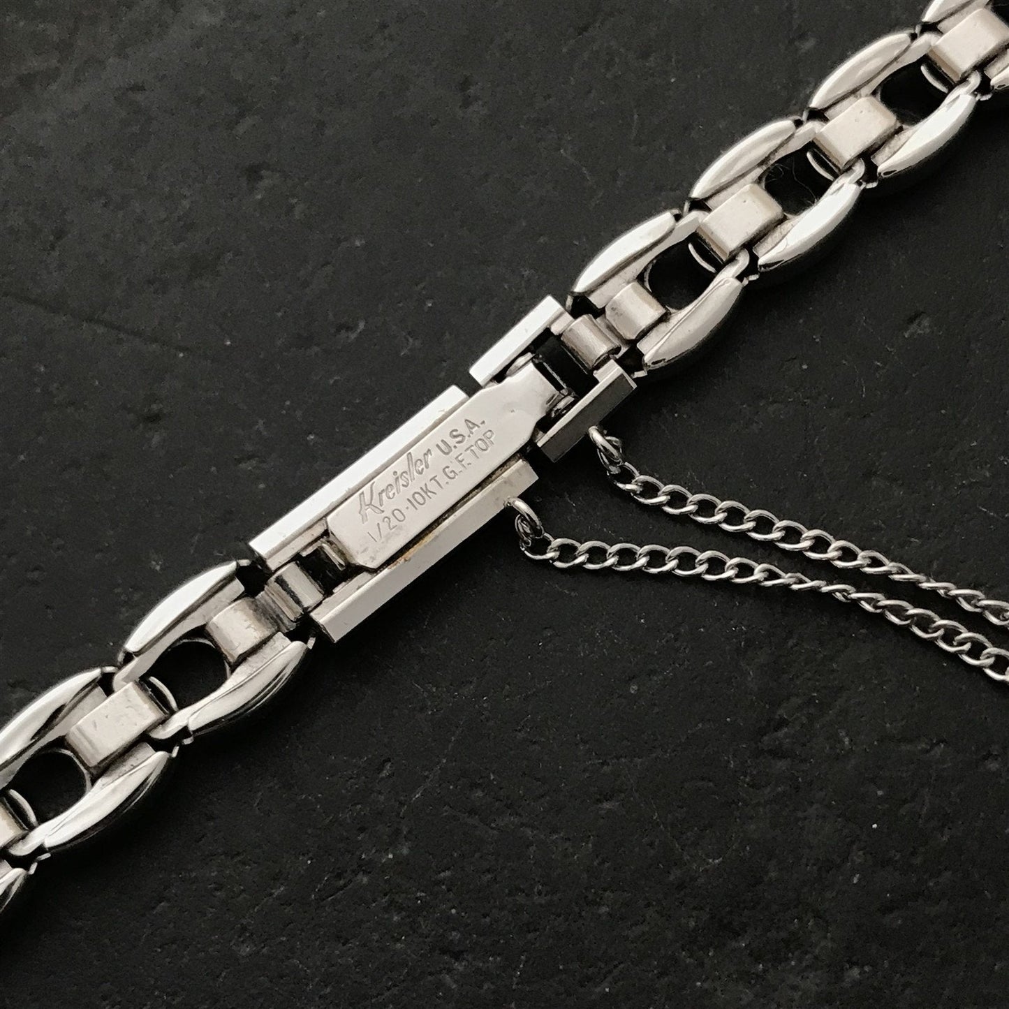 White Gold-Filled Ladies Kreisler Boutique 1950s Unused Vintage Watch Band
