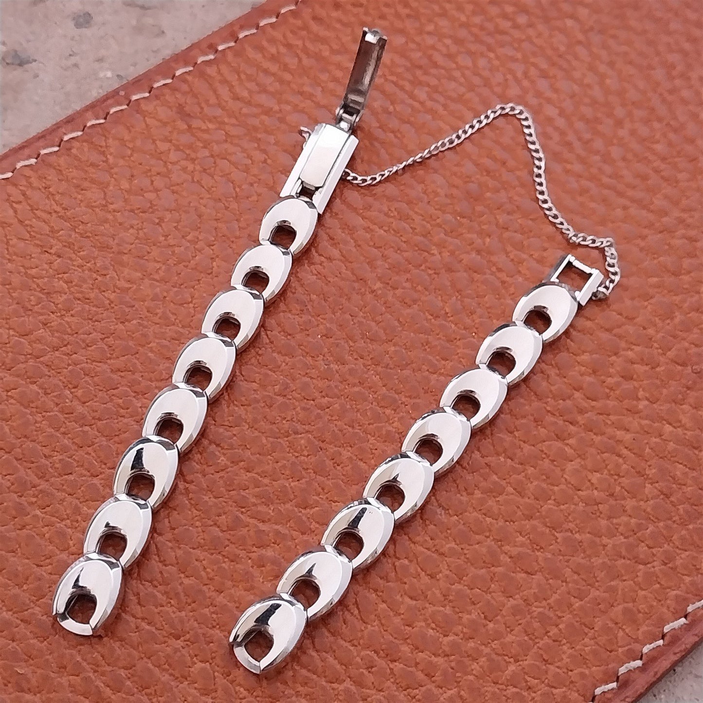 White Gold-Filled Ladies Kreisler Boutique 1950s Vintage Cocktail Watch Band