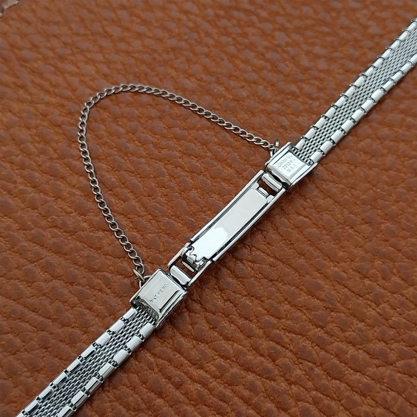Ladies White Gold-Filled Downing Starburst 1960s Unused Vintage Watch Band