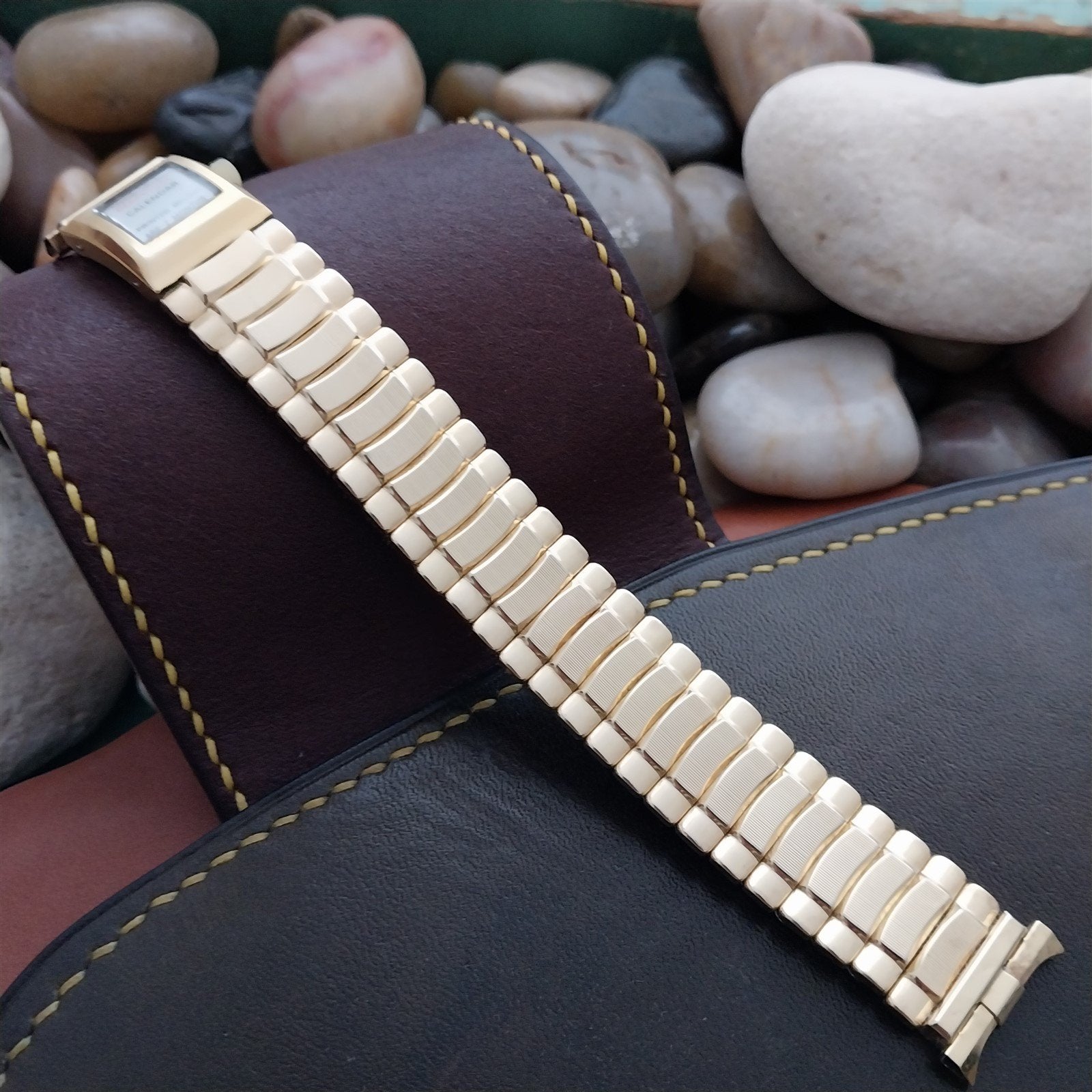 18mm 19mm Champion 10k Gold-Filled Perpetual Calendar 1960s Vintage Watch Band