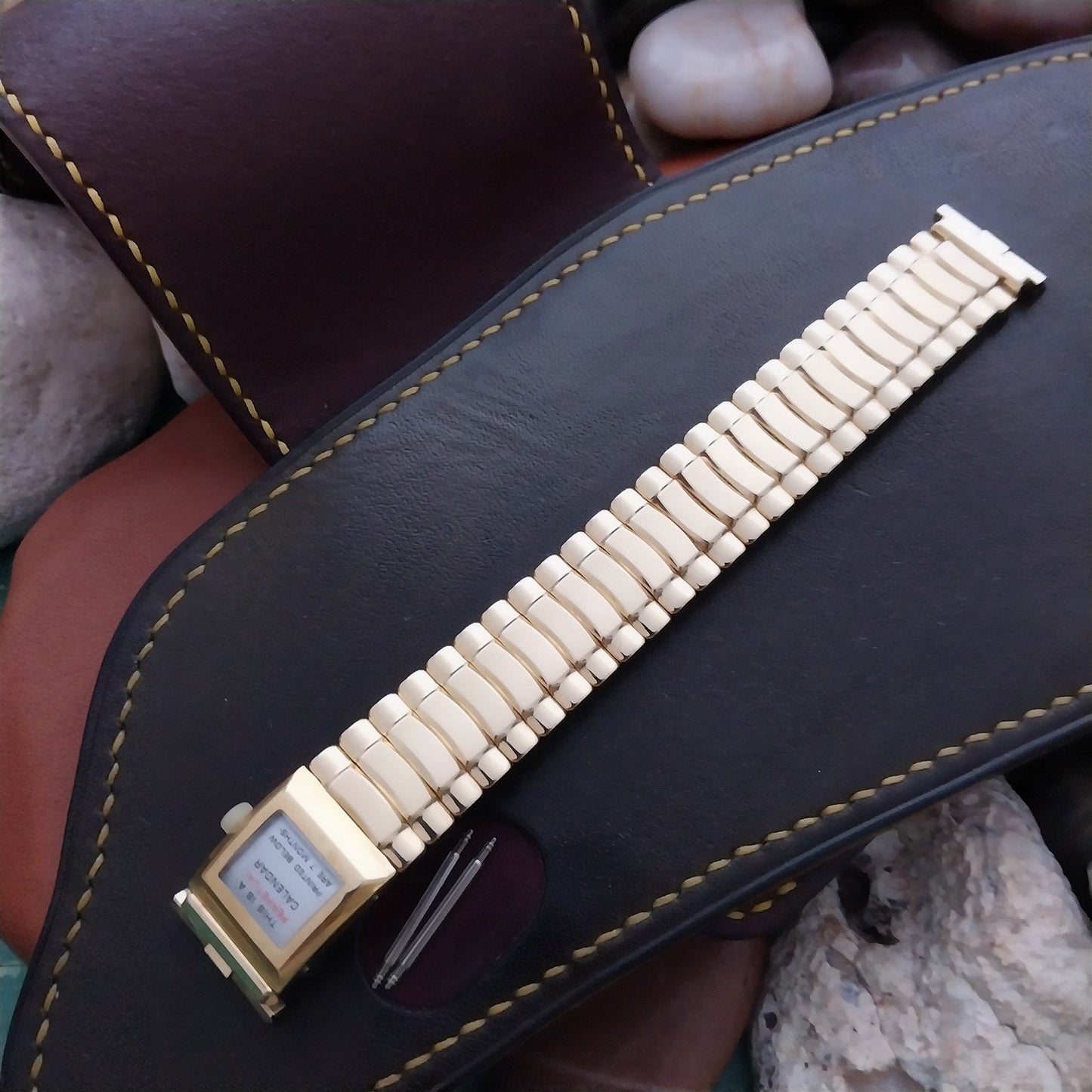 18mm 19mm Champion 10k Gold-Filled Perpetual Calendar 1960s Vintage Watch Band