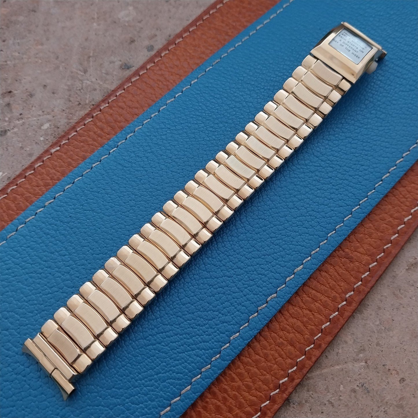 17mm 18mm 19mm Champion Gold-Filled Perpetual Calendar 1960s Vintage Watch Band