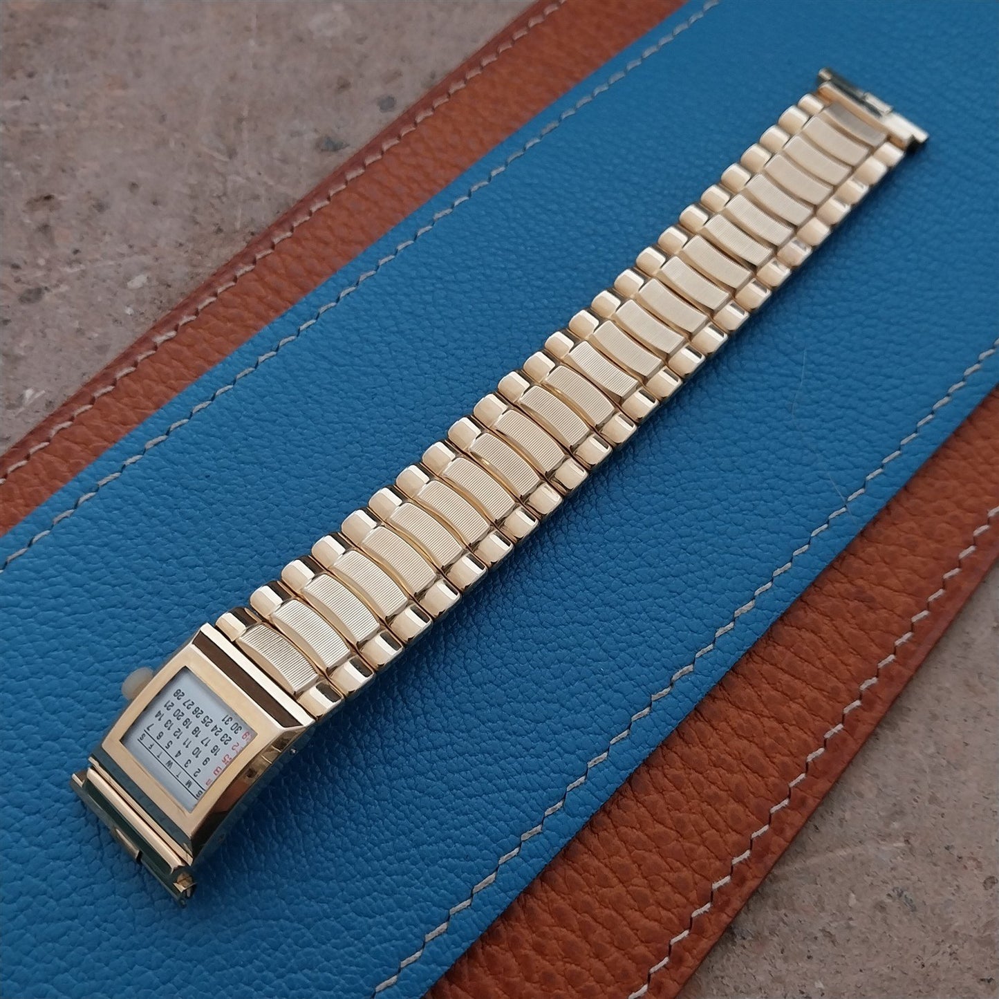 17mm 18mm 19mm Champion Gold-Filled Perpetual Calendar 1960s Vintage Watch Band