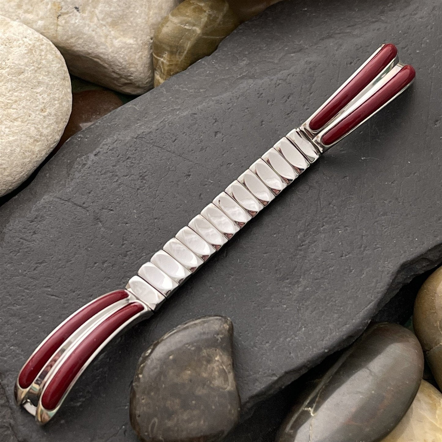 White Gold-Fill Elsa Schiaparelli Kreisler Mid Century Unused Vintage Watch Band