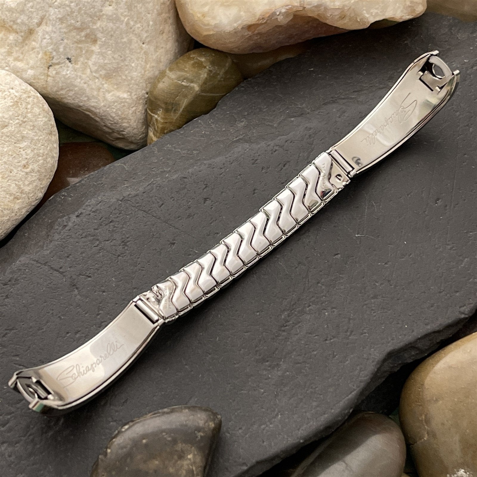 White Gold-Fill Elsa Schiaparelli Kreisler Mid Century Unused Vintage Watch Band