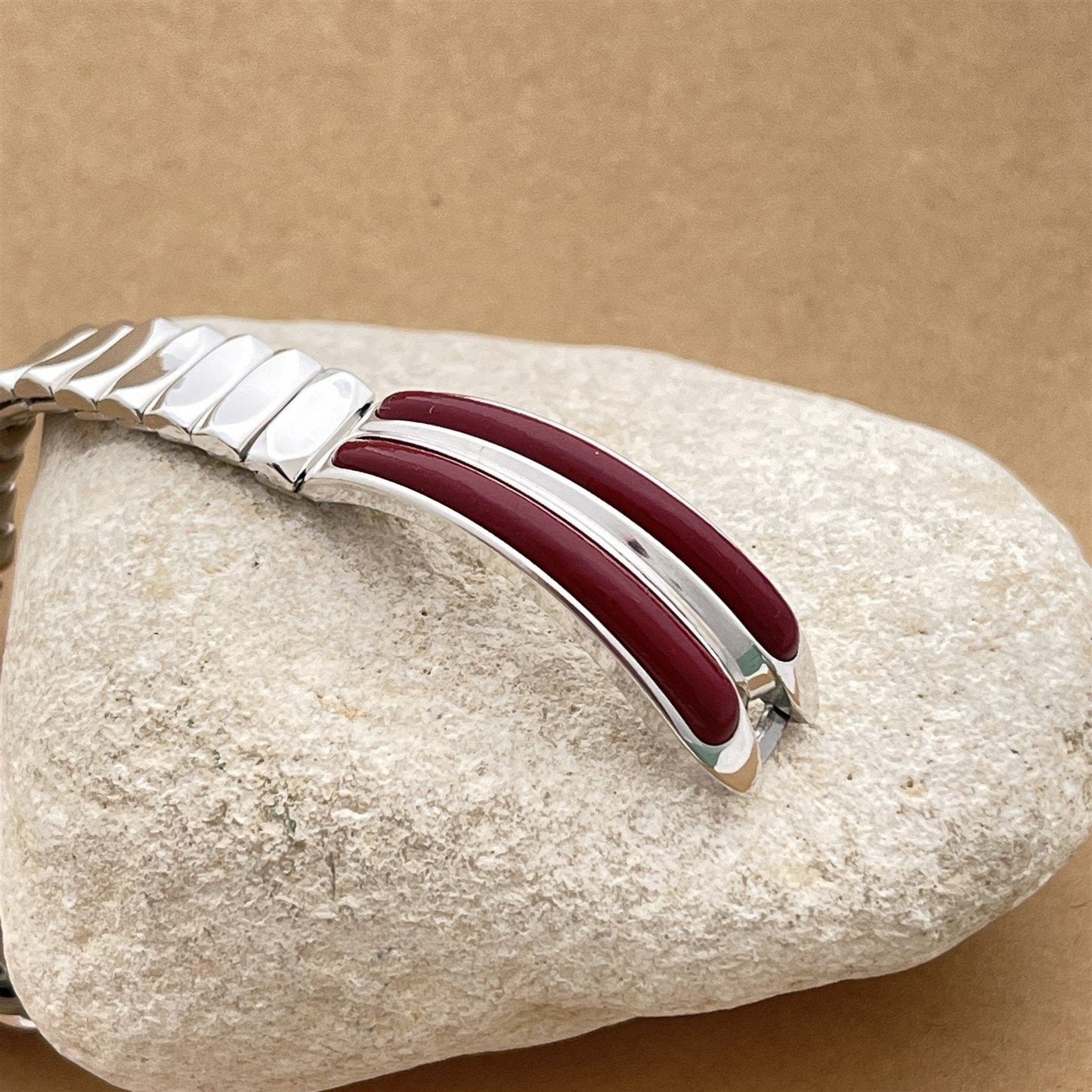 White Gold-Fill Elsa Schiaparelli Kreisler Mid Century Unused Vintage Watch Band