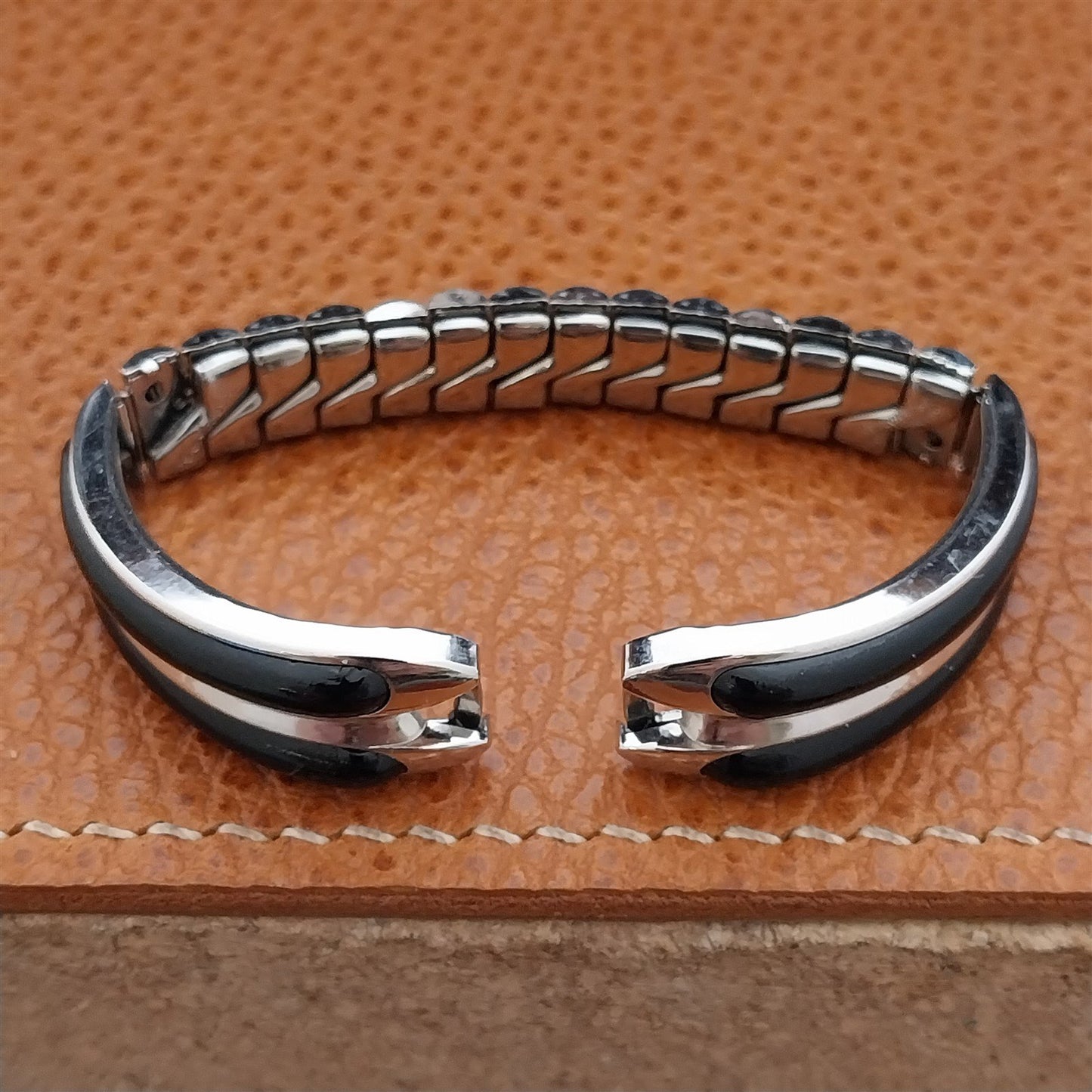 White Gold-Fill Elsa Schiaparelli Kreisler Mid Century Unused Vintage Watch Band