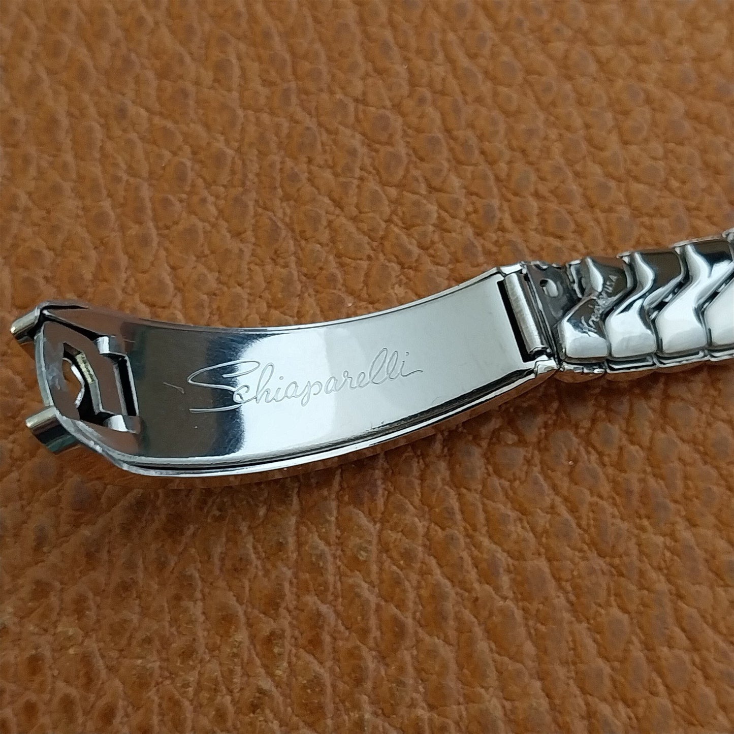 White Gold-Fill Elsa Schiaparelli Kreisler Mid Century Unused Vintage Watch Band