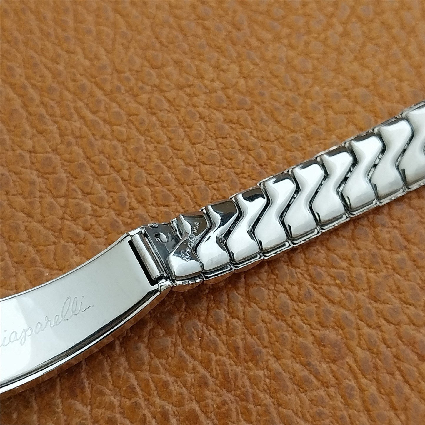 White Gold-Fill Elsa Schiaparelli Kreisler Mid Century Unused Vintage Watch Band
