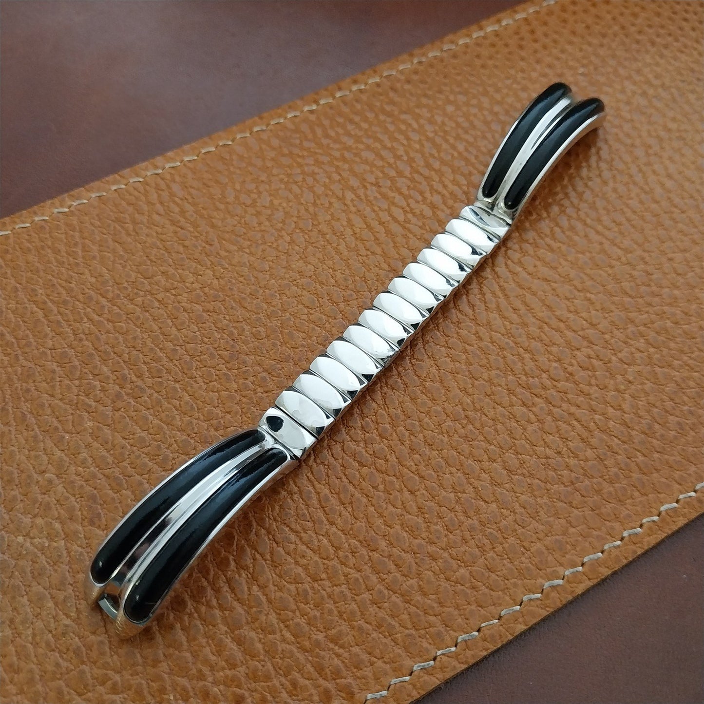 White Gold-Fill Elsa Schiaparelli Kreisler Mid Century Unused Vintage Watch Band