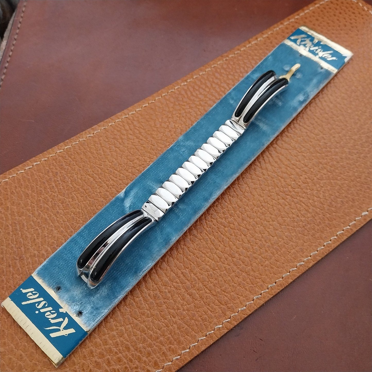 White Gold-Fill Elsa Schiaparelli Kreisler Mid Century Unused Vintage Watch Band