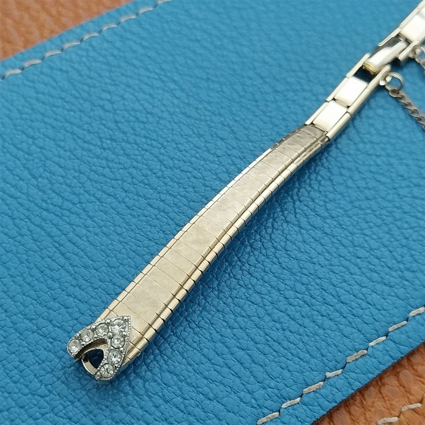 Ladies Gold-Fill Rhinestone JB Champion Unused 1960s Vintage Cocktail Watch Band