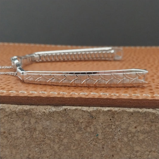 Ladies 10k White Gold-Filled Speidel Capistrano Unused 1960s Vintage Watch Band