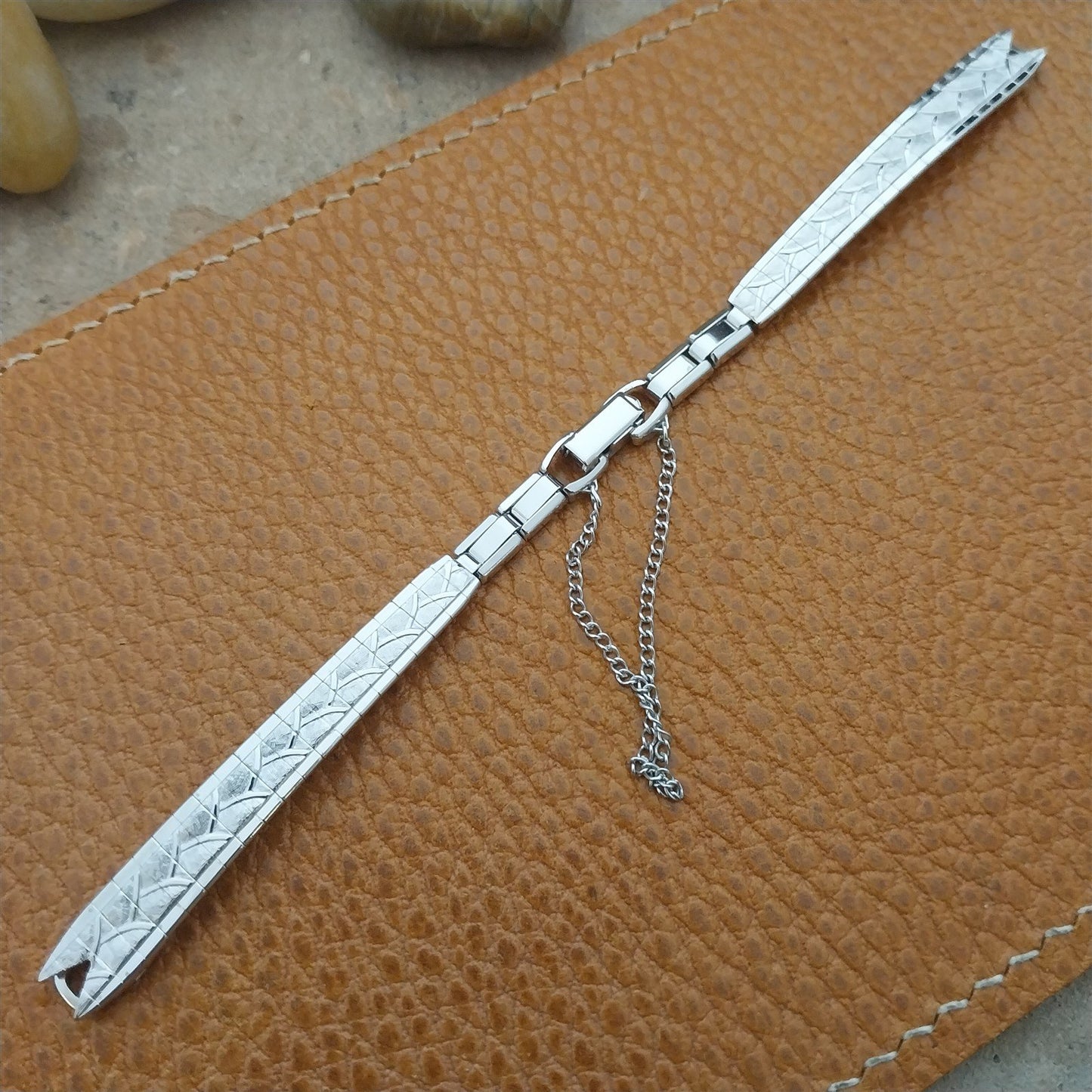 Ladies 10k White Gold-Filled Speidel Capistrano Unused 1960s Vintage Watch Band