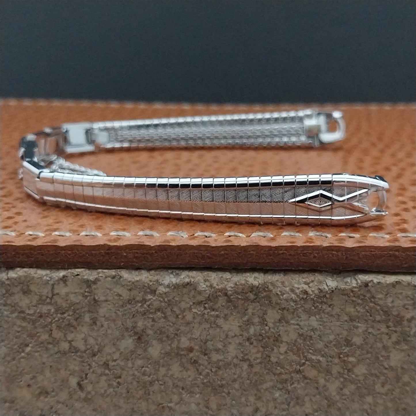 Vintage White Gold-Filled Kreisler 1960s Unused Ladies Cocktail Watch Band