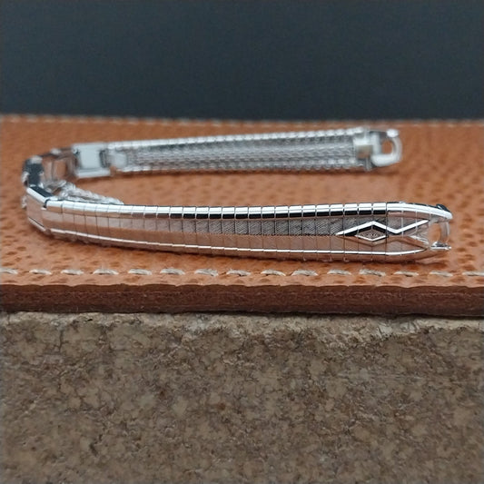 Vintage White Gold-Filled Kreisler 1960s Unused Ladies Cocktail Watch Band